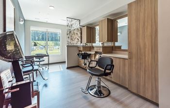 Beauty salon area